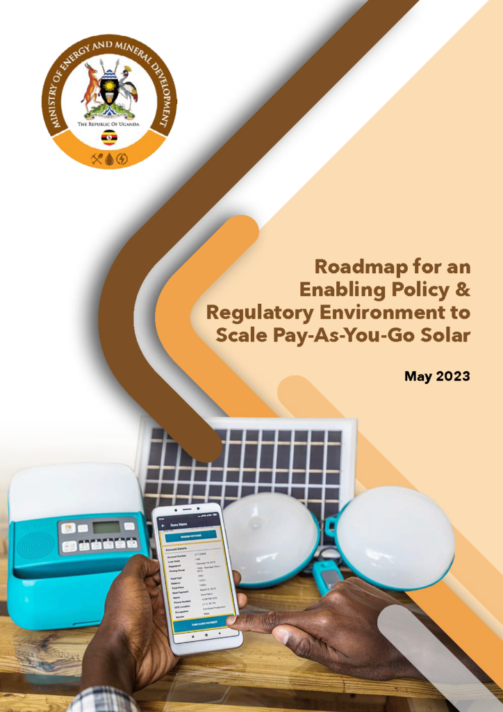 Roadmap for an Enabling Policy & Regulatory Environment to Scale Pay-As-You-Go Solar