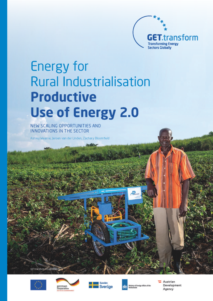 Energy for Rural Industrialisation Productive Use of Energy 2.0